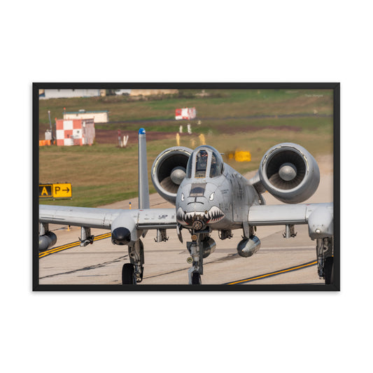 A-10 Warthog Framed photo paper poster